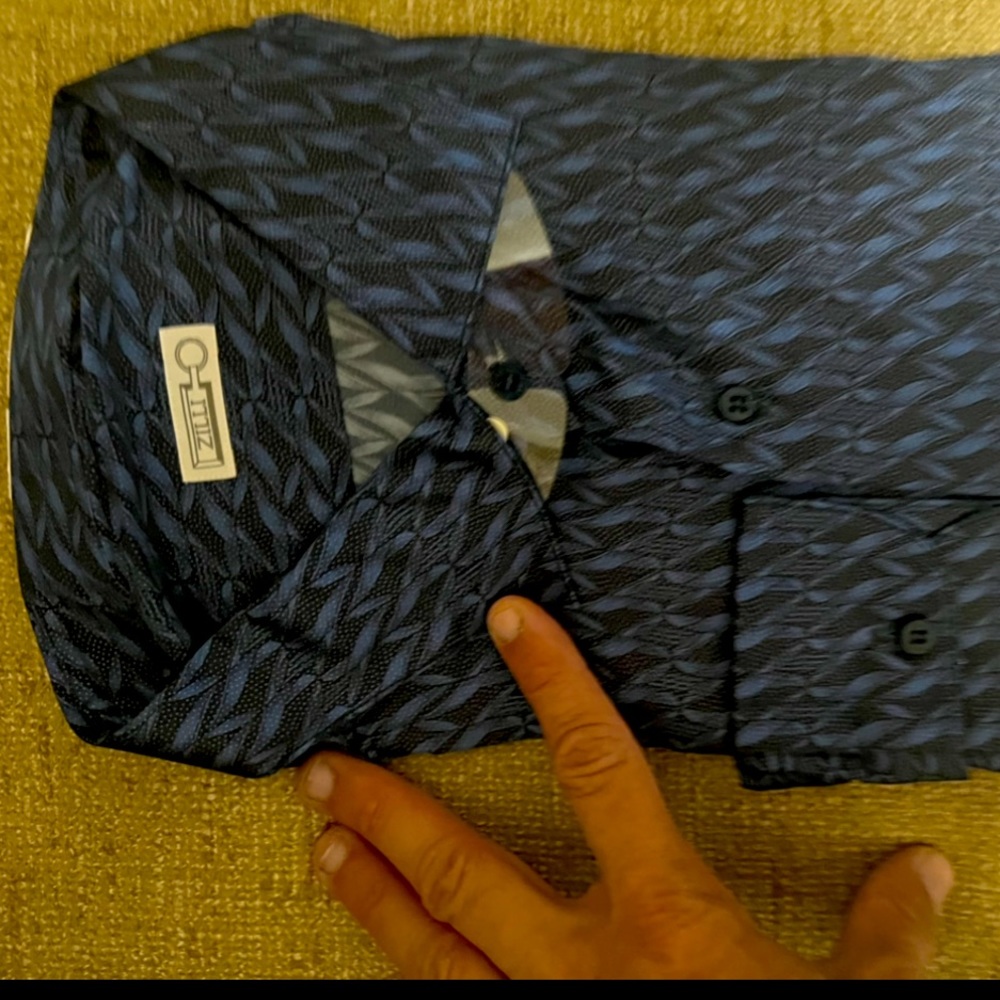 ZILLI DRESS SHIRT FINEST FRENCH DESIGNER HAND MADE NWT